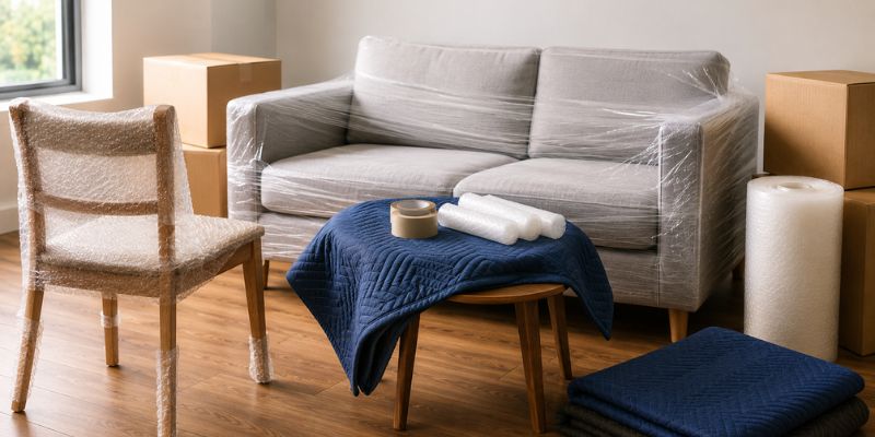 como embalar muebles mudanzas